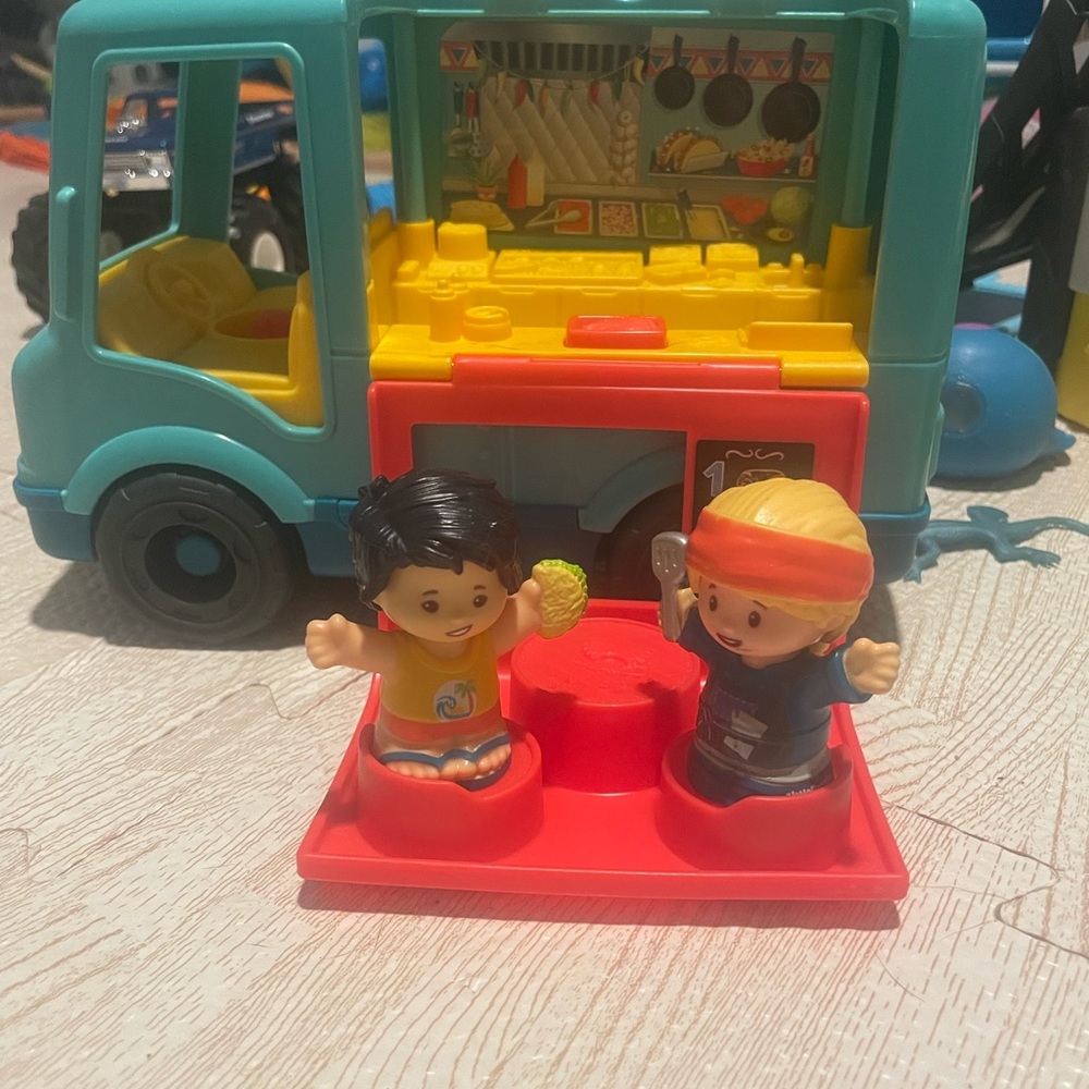 Fisher-Price Blue and Red Food Truck Playset
